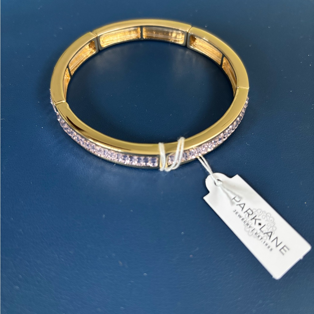 Park Lane Gold-Tone Lush Hinged Bracelet - Gold
